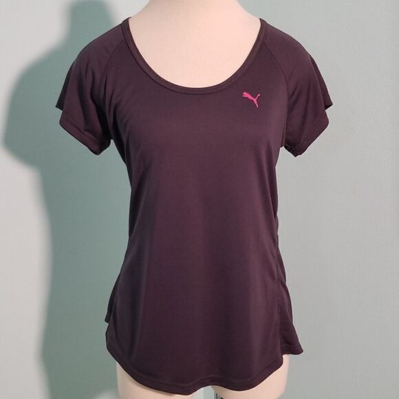 Puma, dark gray womens shirt,  large. Stretch. Excellent condition. - Picture 1 of 7